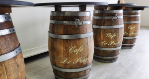 Belettering ton Café de Poort door Echo Reclame